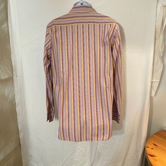 ETRO Men’s Striped Button Down Shirt Sz M or 40 - Picture 5 of 6